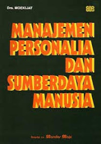 Image of Manajemen Personalia dan Sumberdaya Manusia