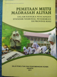 Image of Pemetaan mutu madrasah Aliyah