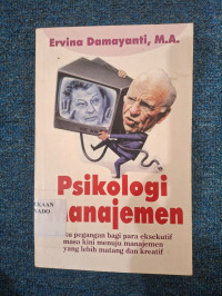 Image of Psikologi manajemen